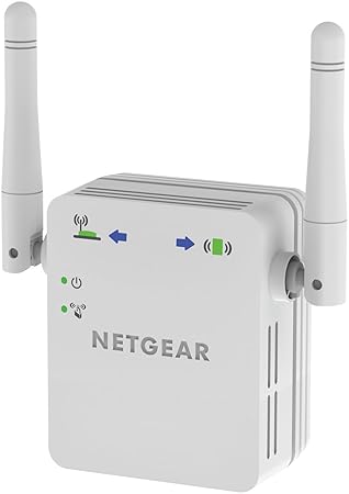 Netgear WN3000RP-200PES N300 Universal WLAN Repeater (300 MBit/s, LAN Port, WPS) Weiß