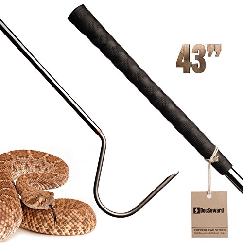 Snake Hook, Copperhead Series™ for Catching, Controlling, or Moving Snakes, Stainless Steel & Copper, Field Length (43