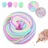 Fluffy Slime,Fluffy Floam Slime Stress Relief Toy Scented Sludge Toys 4 Colors 7 Ounce