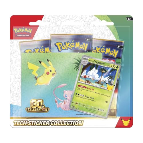 Pokémon TCG: 30th Tech Sticker Collection - Alolan Exeggutor - Inglês