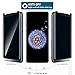 Galaxy S9 Plus Privacy Screen Protector Tempered Glass Film, 3D Curved Edge Easy Install Anti Spy Anti Scratch 9H Hardness Case Friendly Privacy Screen for Samsung Galaxy S9 Plus S9 + [2 Pack]