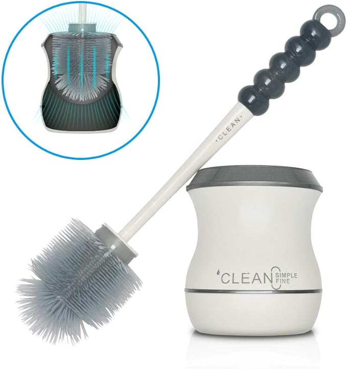 Zuukoo Toilet Brushes and Holders, Toilet Brush Set with Long Handle