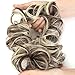 2pcs Hair Bun Extensions Wavy Curly Messy Donut Chignons Hair Piece Wig Hairpiecethumb 4