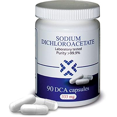 DCA - Sodium Dichloroacetate 333mg - Purity >99.9%, Made in Europe, By DCA-LAB, Certificate of Analysis included, Tested in a Certified Laboratory, Buy Directly from Manufacturer, 90 Capsules