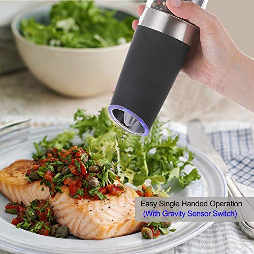 Gravity Electric Pepper Grinder or Salt Grinder Mill, ISMARTEN