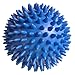 Pack of 4 Spiky Massage Balls, 2 of 7.5cm & 2 of 9cm, Stress Reflexology, Muscle Therapy, Porcupine Sensory Ball Set