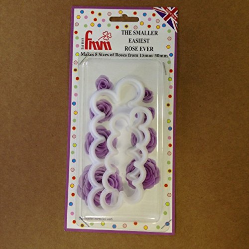 Cake Decorating Gumpaste Flowers FMM Sugarcraft Easiest Rose Ever Cutters SMMED Set