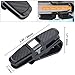Glasses Holder for Car Sun Visor, 2 Pack Sunglasses Eyeglasses Mount for Car,Double-Ends Clip -180° Rotational Car Glasses Holder with Ticket Card Clip (2 Pack Black)