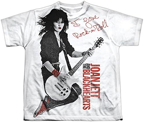 Joan Jett - I Love Rock 'n' Roll - All-Over Front Print Sports Fabric Youth T-Shirt, Small