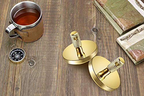 KKPOT Metal Spinning Top, Portable EDC Precision Toy Gift for Kids/Adults(Brass/Gold) - Thumbnail 6