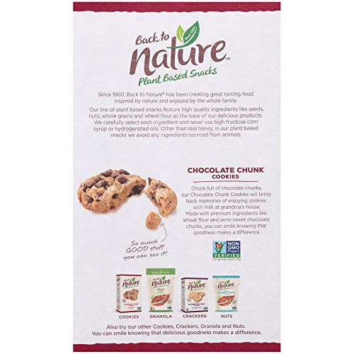 Back To Nature Cookies Non Gmo Chocolate Chunk 9 5 Ounce Amazon Com Grocery Gourmet Food