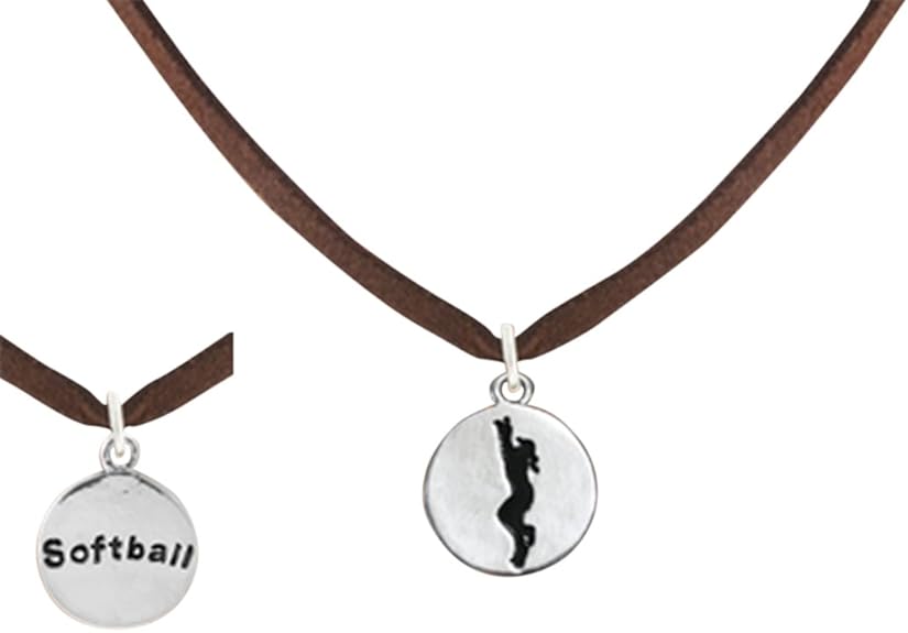 Softball Necklace, US Softball Necklace, Softball, Softball