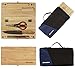 Wealers Kitchen Cutting Board Chopping Knife and Board Set Wooden Professional Knife with Foldable Board – Travel-Friendly Kit Ideal for Camping Picnics Durable Wood & Stainless-Steel (Large 5 Piece)