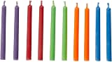Unique Party 10 Colour Flame Birthday Candles Holders 7cm Assorted Cake Decor view 3