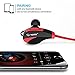 Bluetooth Headphones, TOTU Wireless Sports Earphones in Ear Earbuds W/Mic Noise Cancelling Secure Fit for Gym Running Workout (IPX5 Sweatproof, Stereo, 8 Hours Playtime)