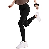 PATPAT Girls Athletic Leggings with Pocket, Buttery-Soft & Ultra-Stretchy Yoga Pants for Running Dance Workout Casual