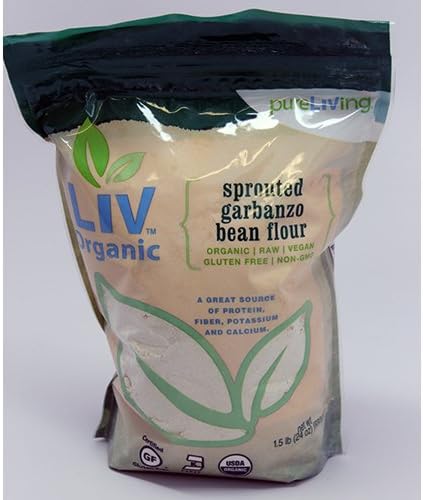 Sprouted Garbanzo Flour, Organic, Gluten Free - 24 oz (Pack of 6)
