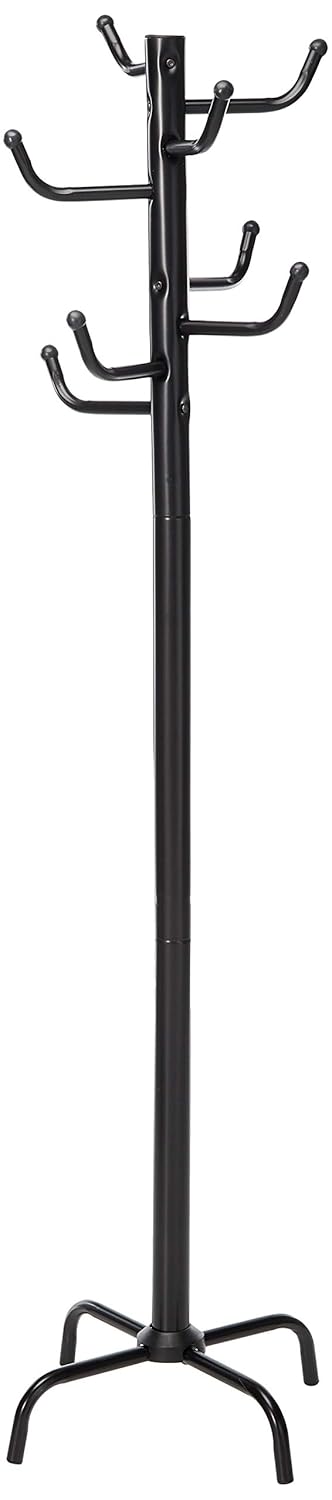 Best Black 8-Hook Coat Rack