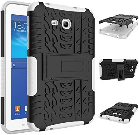 Samsung Galaxy Tab E Lite 7.0 Case, Jeccy Full-body Shock Proof Hybrid Heavy Duty Armor Defender Protective Case with Kickstand PC+TPU Case for Samsung Tab 3 Lite/Tab E Lite 7.0 inch (SM-T113/SM-T110)