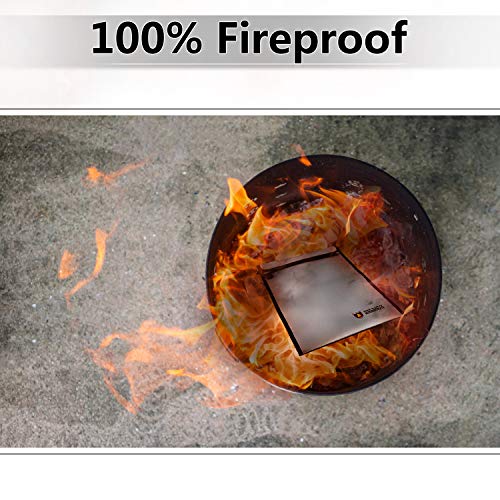 Fireproof Document Bag Karidge 15”x11” Fire & Water Resistant Safe Storage Pouch for Money Passport Legal Document, Non-Itchy Silicone Coated Double Layer Fiberglass Foil Inner for Maximum Protection