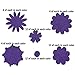 240 Piece - Craft Felt Flowers - Assorted Color Felt Flower Shapes - by Wildflower Toys