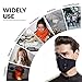 Activated Carbon N99 PM2.5 Dust Mask Anti Pollution Safety Half Face Mask Sports Mask with Filter Cotton Sheet and Valves for Cycling, Running