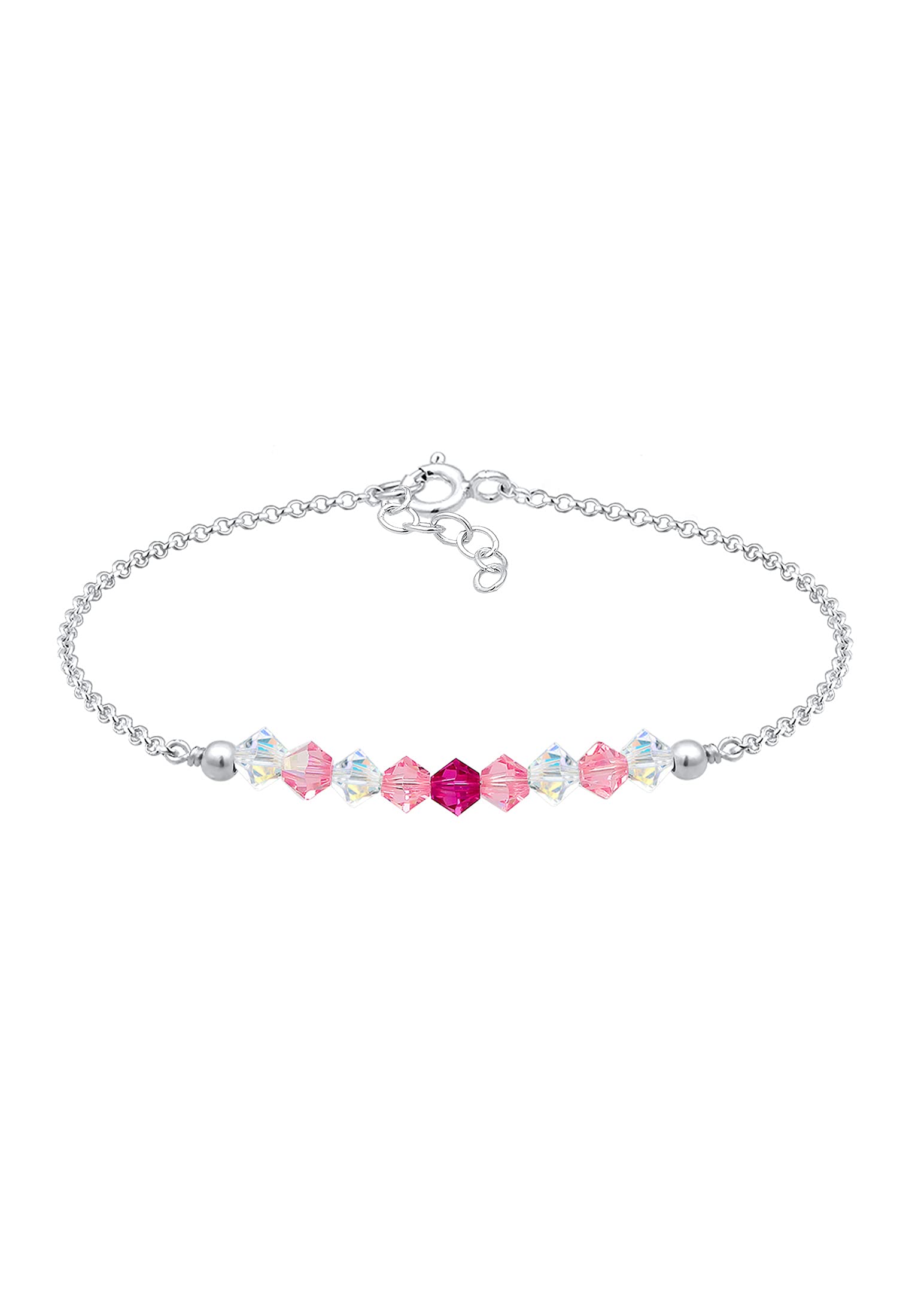 Elli Girls' Pink Charm Bracelet 0202682118_14 - 14cm length