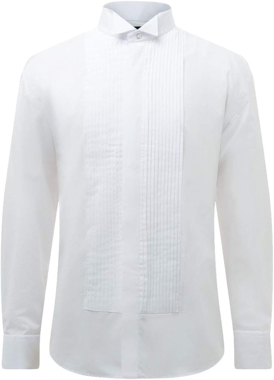 double cuff wing collar shirt