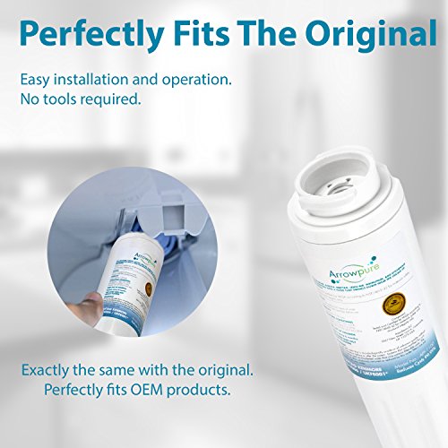 Arrowpure UKF8001 Refrigerator Water Filter Replacement Cartridge