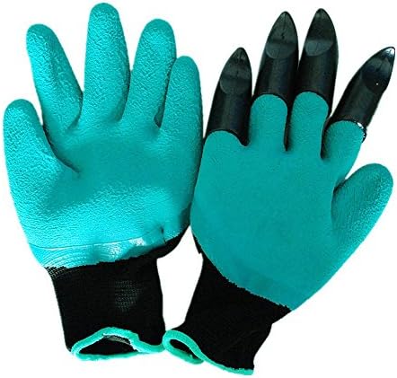 TENS Garden Genie Gloves - As Seen On TV Easy to Dig and Plant Safe for Rose Pruning