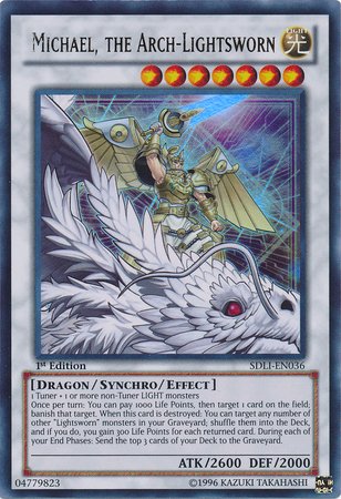 Yu-Gi-Oh! - Michael, The Arch-Lightsworn (SDLI-EN036) - Structure Deck: Realm of Light - 1st Edition - Ultra Rare