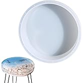 SUANQ Resin Table Molds Silicone Large - Round Epoxy Table Mold - Large Resin Molds for Big Tray, Clock, Resin Art, Casting, 
