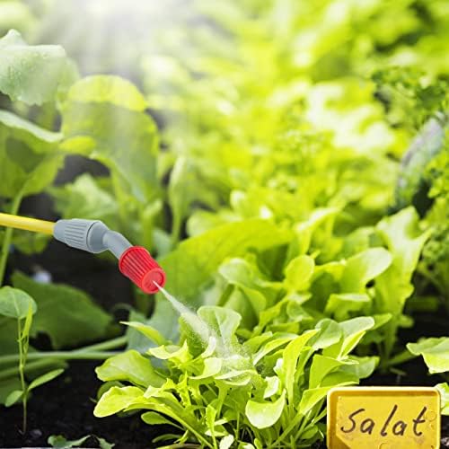 Pulvérisateur à Pression, 5 l, Protection & arrosage des Plantes, buse réglable, Graduations, Blanc et Gris