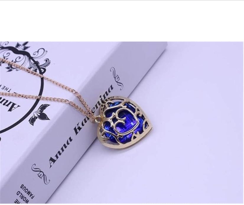 NCDFH Anime Game The Legend Jewelry Hallow Gold Frame Acrylic Heart