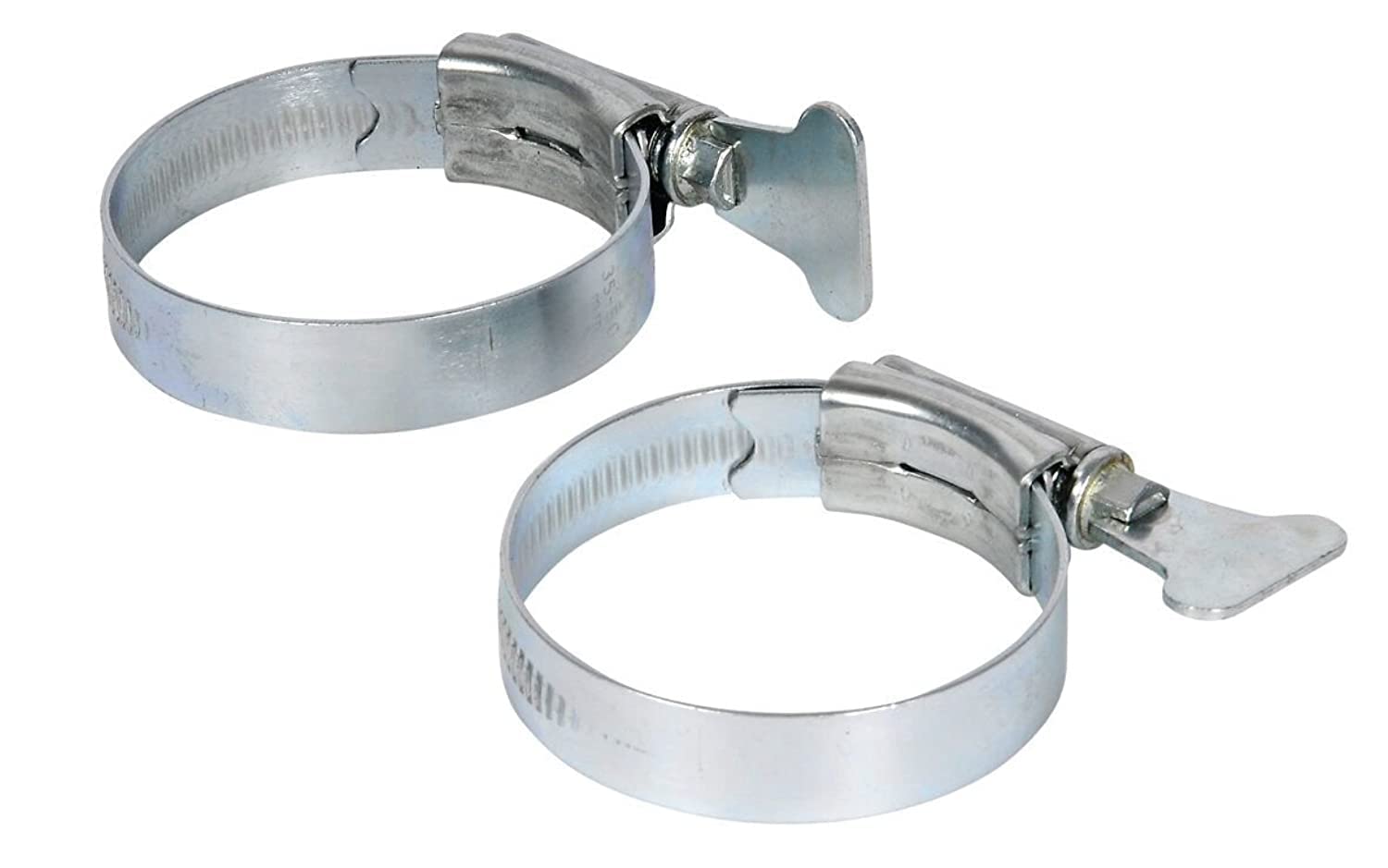 HOZELOCK - Zinc Butterfly Clamps ø 40 mm (1"1/2) : Galvanised Hose Clamps, Adjustable Wing for Easy Use, Sponge Strips for Extra Grip: X2 Pieces [1714B0000]