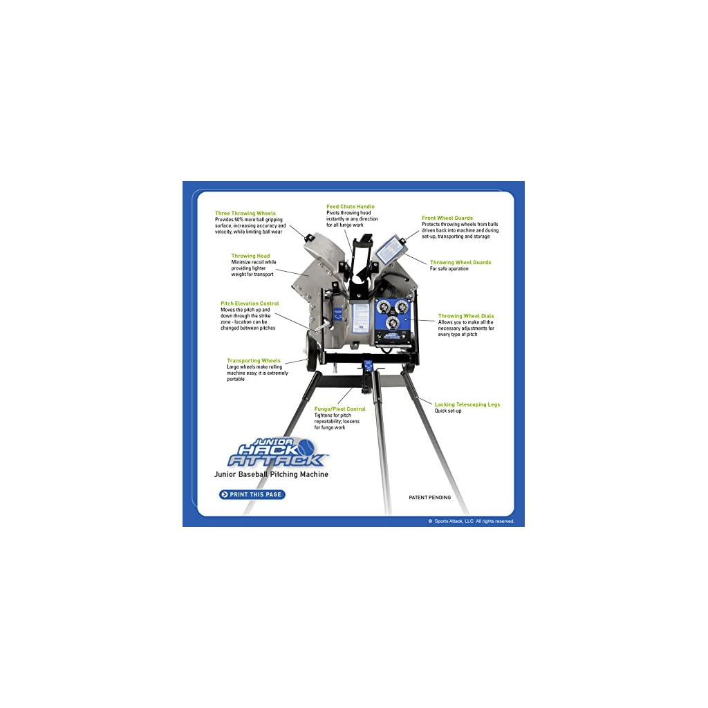 Junior Hack Attack Softball Pitching Machine by Sports Attack