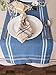 DII French Stripe Dining Table Collection Farmhouse Style Table Runner, 14x72 Inches, Blue Chambray
