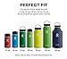 Vanteen Straw Lid Set for Hydro Flask Wide Mouth Sports Water Bottle (Purple/Black, 1-Pack)