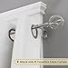 H.VERSAILTEX Window Curtain Rods for Windows 48 to 84 Inches Adjustable Decorative 3/4 Inch Diameter Single Window Curtain Rod Set with Twisted Cage Finials, Nickel