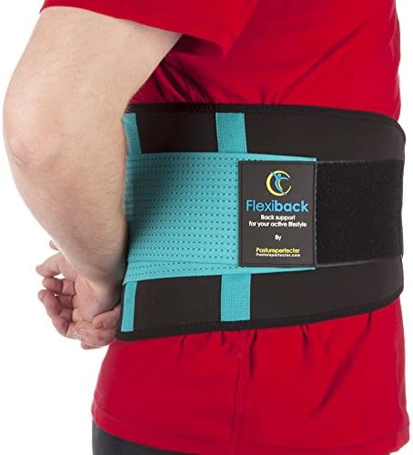 Posture Perfecter Back Brace Support Belt - Helps Relieve Lower Back Pain, Sciatica, Scoliosis Herniated &amp; Slipped Discs