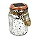 Solar Jar Lights,Hanging Solar Lights Outdoor Glass Jar Sogrand 4Color 8LED Copper Wire Quicksilver Electroplating Copper Cap,Decorative Lantern,for Garden Party Bar Bedroom Landscape