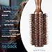BESTOOL Round Hair Brush for Women or Men, Boar Bristle Hairbrush for Quick Blowout, Add Shine/Volume, Minimize Damage (2.5 Inch)