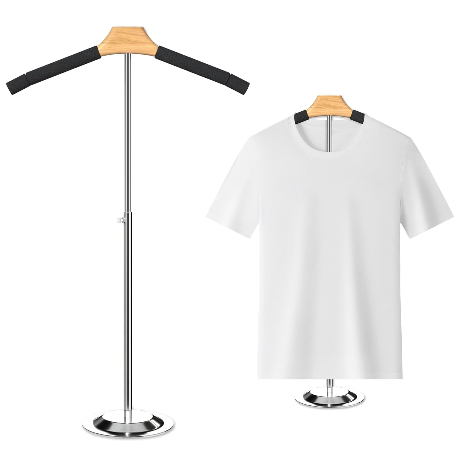 Photo 1 of T Shirt Display Stand for Vendors ?18.1-31" Adjustable Height Clothing Display Stand Tshirt Display Shoulder Stand Shirt Rack Dress Form Stand Mannequin Torso Stand for Shops