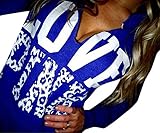 Women Mix Color Long Sleeves Letters Printed Sweatshirts