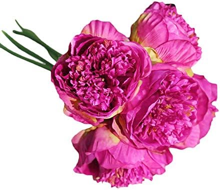 Artificial Flowers Multicolor Natural Silk Fake Flowers Peony Floral Wedding Bouquet Bridal Hydrangea Decor