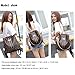 Casual Purse Fashion School Leather Backpack Crossbady Shoulder Bag Mini Backpack for Women & Teenage Girls BLACK BROWN