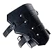 2PC Generic Motorcycle Saddlebag Black triangular Synthetic Leather 2-Strap Tool Bag