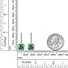 7.85Ct Green Emerald Leverback Dangle Earrings with Halo Cubic Zirconia
