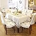 Damask Rose red Little Plum Embroidered Beige Tablecloth Square 32 inch Approx