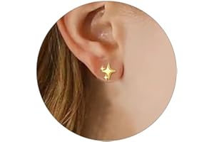 QLKILYR Silver Small Cross Stud Earrings, Tiny Hypoallergenic Stainless Steel CZ Cross Earrings, Cute Mini Stud Earrings for Women Women Men Girls